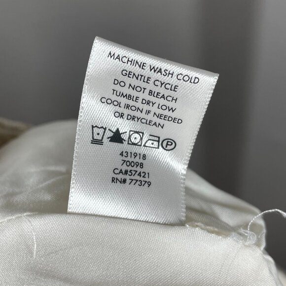 NEW Ann Taylor Skirt Womens 4 tan off white woven a line preppy classic - Picture 5 of 8